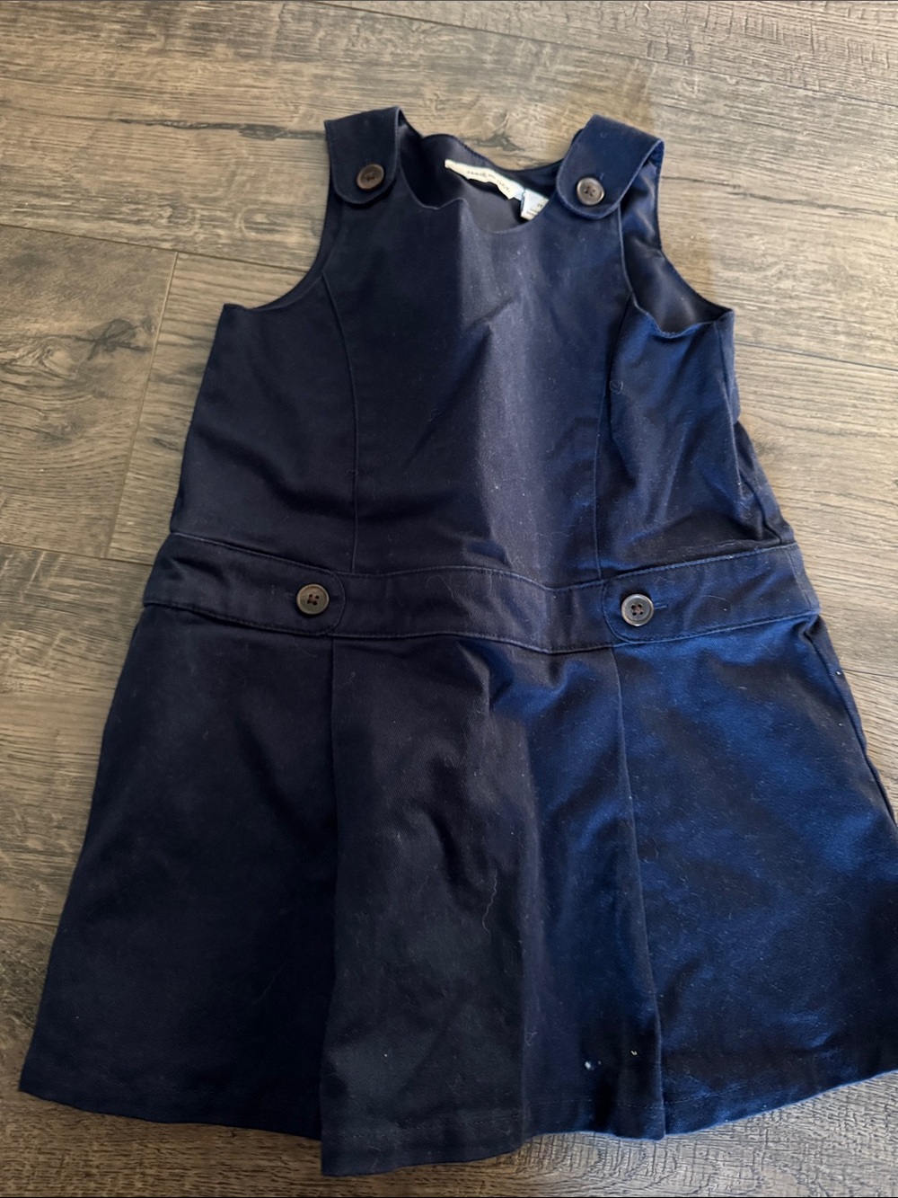 Janie and Jack Navy Pinafore Dress - Classic School Style